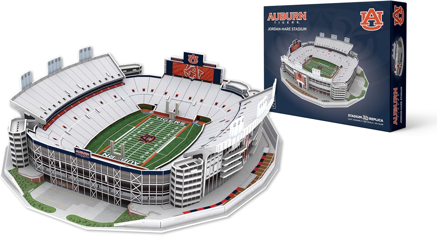 Pro Lion 3D Jigsaw Puzzle of Jordan-Hare Stadium