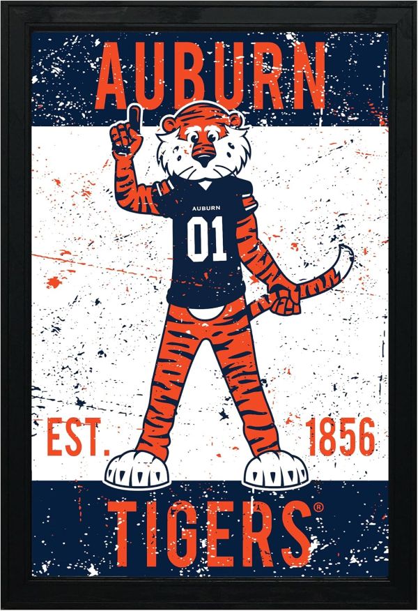 Auburn Tigers Aubie Poster - Limited Edition Print Art - Officially Licensed